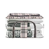 JD Fresh 2 Pieces 52 Liter Wardrobe organizer for clothes, Storage Bag for Clothes, Clothes organizer for wardrobe, Cloth Storage Box, organisers storage box, Pack of 2 Colour Transparent Printed