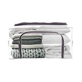 JD Fresh 2 Pieces 52 Liter Wardrobe organizer for clothes, Storage Bag for Clothes, Clothes organizer for wardrobe, Cloth Storage Box, organisers storage box, Pack of 2 Colour Transparent