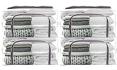 JD Fresh 4 Pieces 52 Liter Wardrobe organizer for clothes, Storage Bag for Clothes, Clothes organizer for wardrobe, Cloth Storage Box, organisers storage box, Pack of 4 Colour Transparent