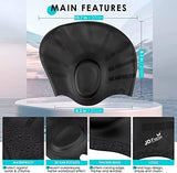 JD Fresh Swimming Cap with Ear Cover Silicone Made Waterproof Swimming Cap for Men & Women with Long Hair & Adults Color Blue