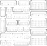 Felt organizer-25 pieces