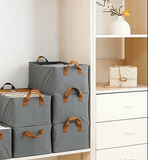 JD FRESH Drawer organizer for wardrobe, Wardrobe Organizer For Clothes, Stackable Organizer For Wardrobe Storage,Clothing Organiser For Wardrobe Shelf,Jeans,Pants,T Shirt Organizer For Cupboard Racks And Shelves,Grey
