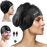 JD Fresh Silicone Waterproof Swimming Cap for Men & Women for Long Hair & Adults with Ear Cover for Protection Chlorine Resistant Head Cap