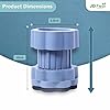 JD FRESH Washing Machine Vibration Pads/Bracket Base for Washing Machine/Refrigerator Stand with Height Adjustment Feet/Washing Machine Stand/Floor Trays/Stands with Anti-Slip Rubber (4 Pcs Set)
