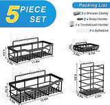 JD FRESH Self Adhesive Bathroom Shelf for Wall, Stand for Bathroom Organiser Without Drill, Bathroom Racks and Shelves for Organizing Bathroom Accessories