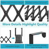 JD FRESH 3 Pieces Over The Door Hanger, Cloth Hanger for Door, Door Hangers for Clothes, Hanger for Clothes Hanging, Bathroom Hangers for Clothes Steel - 6 Hooks Each