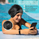 JD Fresh Swimming Cap with Ear Cover Silicone Made Waterproof Swimming Cap for Men & Women with Long Hair & Adults Color Red