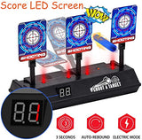 JD Fresh Electronic Shooting Target for Nerf Guns - Auto Reset Digital Scoring Shooting Practice 4 Targets, Ideal Gifts Toys for 5-12 Years Old Kids, Teens, Boys & Girls (Only Target)