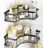 JD FRESH Shower Caddy, Adhesive Stainless Steel Shower Organizer Shower Rack, Corner Shower Caddy with 8 hooks, Shower Shelves Storage Bathroom Organizers and Storage