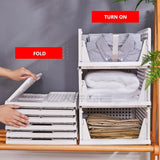 JD FRESH Stackable Rack for Wardrobe Organizer