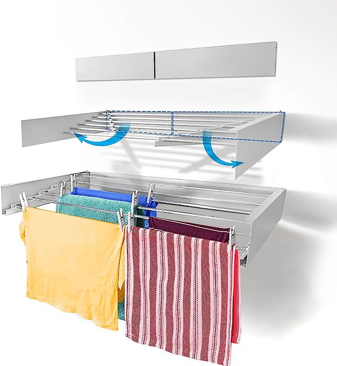 Wall mounted Drying Stand-Grey