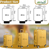 JD FRESH Combo of 3 Trolley Bag Cover/Suitcase Bag Cover/Waterproof Dustproof Luggage Cover/Zippered Clear PVC Suitcase Covers Protectors (28 inch, 24 inch, 20inch)