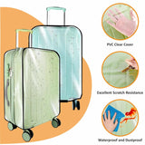 JD FRESH Combo of 3 Trolley Bag Cover/Suitcase Bag Cover/Waterproof Dustproof Luggage Cover/Zippered Clear PVC Suitcase Covers Protectors (28 inch, 24 inch, 20inch)
