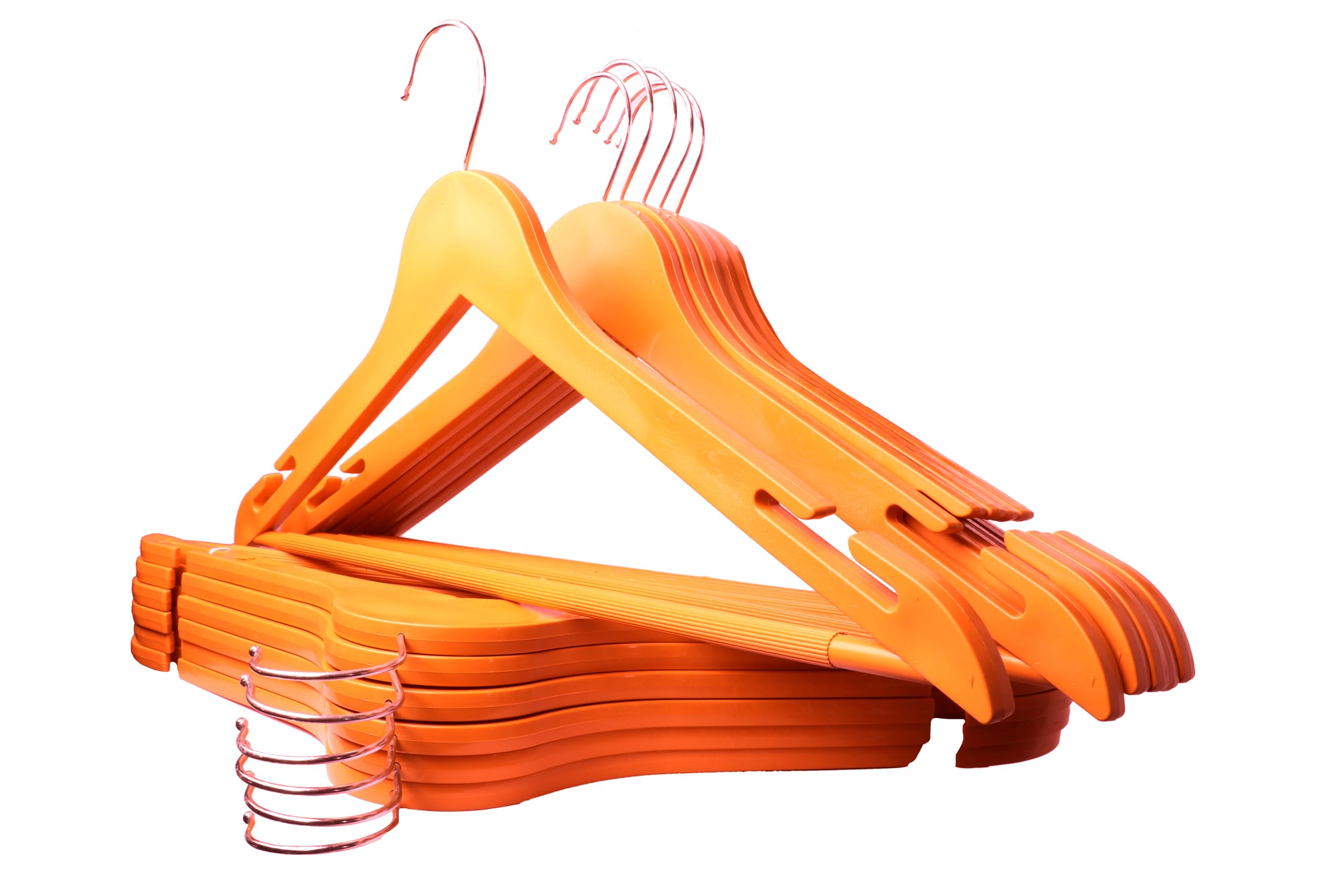 Plastic hanger Orange-4 Set
