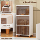 Foldable Plastic Cloth Rack for Storage/Kitchen Cupboard/Versatile and Sturdy Wardrobe for Clothes/Storage Organizer/Closet for Bedroom/Living Room/Laundry Room/Study(White)