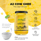 JD FRESH A2 Gir Cow Ghee /Pure Cow Ghee/Traditional Bilona Method/Pure and Healthy Immunity Booster, Natural, Fresh Desi Cow Ghee